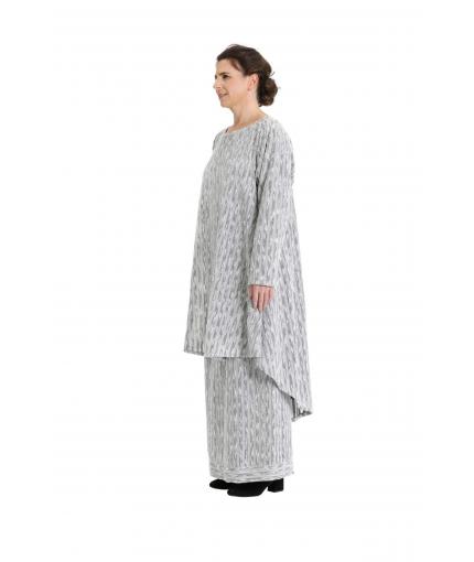 Melange knit skirt